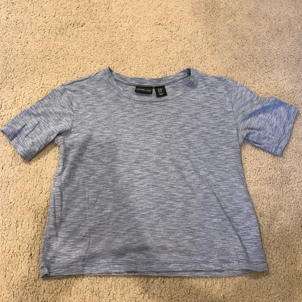 Rachel Zoe size XS cropped blue shirt brand new only worn once
